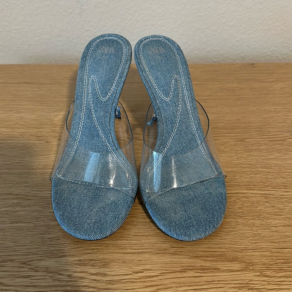 Zara Denim Mules